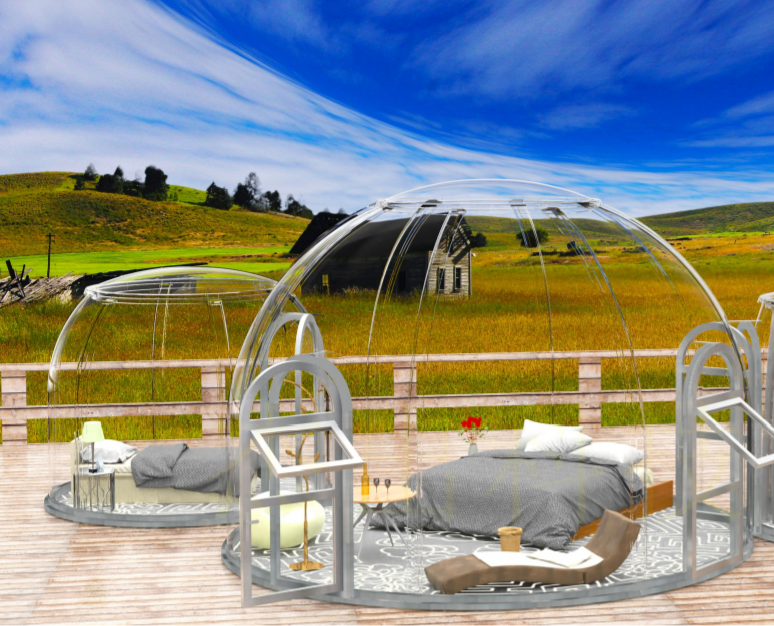 水晶宮透明星空房 助力文旅市場(chǎng)快速打造網(wǎng)紅打卡地