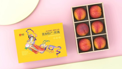 冀西生態(tài)園鮮桃產(chǎn)品包裝設(shè)計